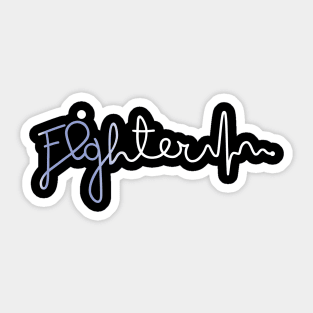 Fighter- Stomach Cancer Gifts Stomach Cancer Awareness Sticker